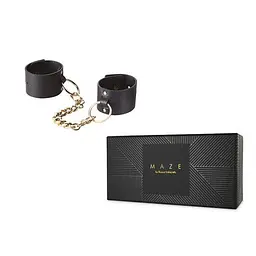 Наручники Bijoux Indiscrets Maze Wide Cuffs Black - мініатюра 5