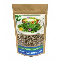 Ісландський мох для верхніх дихальних шляхів Рослина Карпат 45 г