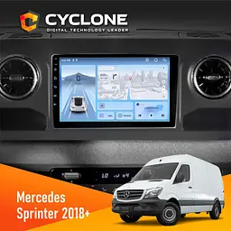 Штатна магнітола Mercedes-Benz Sprinter (W906) 2018+ Cyclone C10-012 4x64 DSP 4G Cyclone (НФ-00008897)