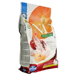 Сухий беззерновий корм для дорослих собак малих порід Farmina N&D Grain Free Pumpkin Dog Chicken&Pomegranate Adult Mini, гарбуз, курка та гранат, 2,5 кг - мініатюра 2