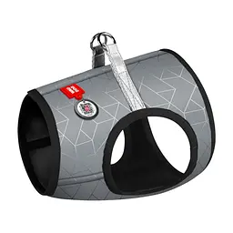 Шлея для собак WAUDOG Clothes з QR-паспортом ХS3 сіра (2928)