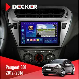 Штатная магнитола Peugeot 301 2012-2016 Decker D9-009 4x64, DSP, 4G, 2k Decker (НФ-00008970)