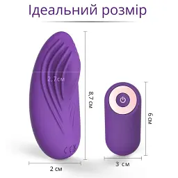 Вібратор для клітора в трусики I’MCUM Secret Touch Фіолетовий (IM-KCD206) - мініатюра 2