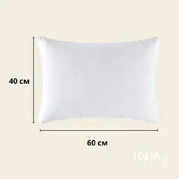 Подушка Idei Nordic Classic антиалергенна 60 x 40 см біла (8000034680) - мініатюра 2