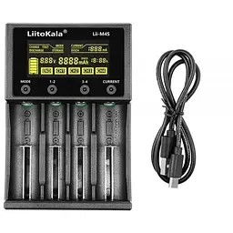 Зарядне пристрій LiitoKala Lii-M4S, 4х(Lion/NiMH/NiCd), PowerBank, discharge function, display