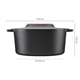 Каструля чавунна Fiskars Norden 6 л (1026566) - мініатюра 5