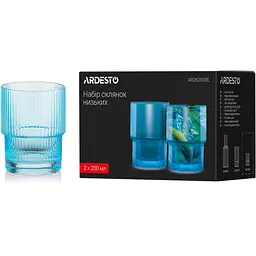 Набір склянок Ardesto 200 мл 2 шт. блакитний (AR2620SBL) - мініатюра 3
