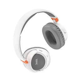 Bluetooth Стерео Гарнітура Hoco W43 | BT5.3, AUX / TF, 25h, Touch Control | Білий - мініатюра 2