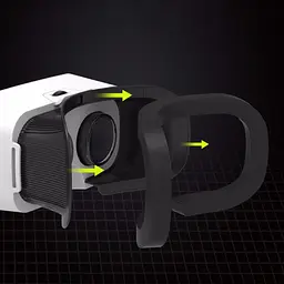 Окуляри віртуальної реальності Shinecon SC-G03B чорно-білі - мініатюра 7