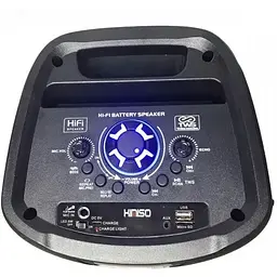 Акумуляторна акустична система Kimiso QS-83 колонка валіза 80Вт USB SD FM радіо Bluetooth мікрофон ДК (QS-83) - мініатюра 3
