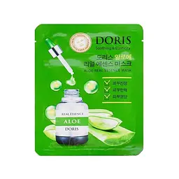 Тканинна маска для обличчя Doris Aloe Real Essence Mask з екстрактом алое вера