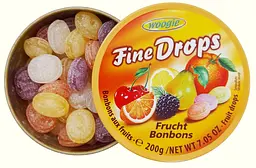 Цукерки льодяники Woogie Fine Drops фруктові 200 г - мініатюра 2