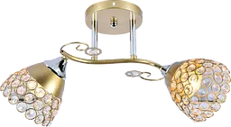 Люстра декоративна V XA1206/2 Gold+Chrome на 2 плафона