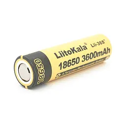 Акумулятор 18650 3600mAh, 3.7V(2.75-4.2V) Liitokala (Lii-36S+) - мініатюра 2