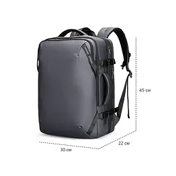 Рюкзак Mark Ryden 9993KR 29-43л з відділенням для ноутбука до 17,3" і USB-портом Gray (18182) - мініатюра 3