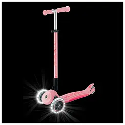 Самокат Globber Elite Lights колеса з підсвіткою 50 кг пастельно-рожевий (439-710-3) - мініатюра 9