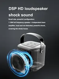 Bluetooth-караоке з 2 бездротовими мікрофонами Citisky 100%Original A1 Pro - мініатюра 3