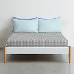 Простирадло Cosas на резинці 80х160 grey dots cs1, сірий (DropWhiteGrey_80х160х20) - мініатюра 3