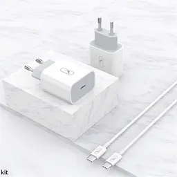 Зарядний пристрій SkyDolphin SC18EL PD2.0 (1USB-С, 3A) White + кабель Lightning (MZP-000156) - мініатюра 2
