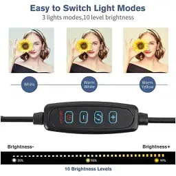 Тримач з кільцевим освітленням Grand MY100 Kit3 Bluetooth 6" 12 см Stand + 83 см Selfie Stick - мініатюра 3