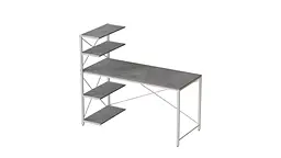 Комп'ютерний стіл Ferrum-decor Джек 75x120x70 Білий ДСП Бетон (FRD-105317) - мініатюра 2