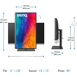 Монітор BenQ 27` PD2706U (9H.LLJLB.QEE) [147885] - мініатюра 10
