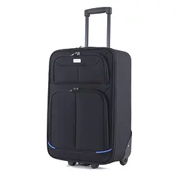 Валіза Semi Line 20 дюймів (S) дюймів (S) Black/Blue Lines (T5753-1)