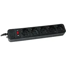Фільтр-подовжувач мережевий Maxxter 1.8м 5 розеток black (SPM5-G-6B)