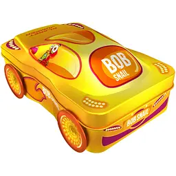 Подарунковий бокс Bob Snail Жовтий №6 – машинка з іграшкою та стікером 112 г