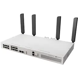 Комутатор Mikrotik CRS418-8P-8G-2S+5axQ2axQ-RM, 17xGig Eth ports (8 with 802.3af/at PoE-out support) - мініатюра 2
