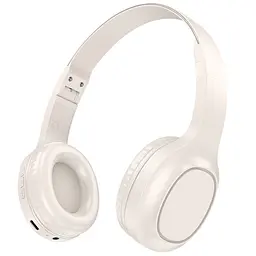 Бездротові навушники з мікрофоном Hoco W46 Charm BT Bluetooth 5.3 AUX 200 мАч White (31654_2907100)