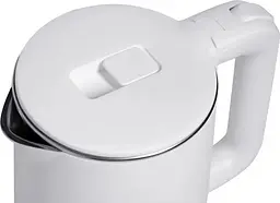 Електрочайник Domotec MS-5028 1500Вт Нержавіюча сталь/Пластик дисковий чайник 2л Білий - мініатюра 6