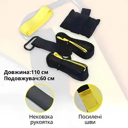Петлі TRX Pro 3 з гумовими ручками для фітнесу - мініатюра 8