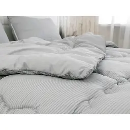 Набір Руно Soft Line: ковдра 140х205 см + подушка 50х70 см сірий (924.52_Soft Line) - мініатюра 7