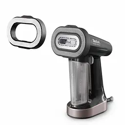 Tefal Відпарювач компактний Pure Force 3в1, 1800Вт, 180мл, постійна пара - 35гр, керам. підошва, чорно-рожевий