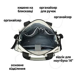 Рюкзак Tigernu T-S8651 14 White - мініатюра 4