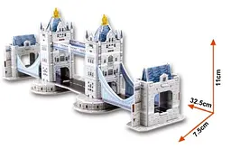 3D Пазл CubicFun Тауерський Міст 32 елементи (S3010h) - мініатюра 3