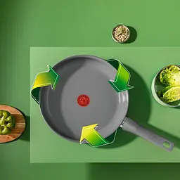 Сковорода Tefal Renewal 24см алюміній бакеліт сірий kuh0016911 - мініатюра 5