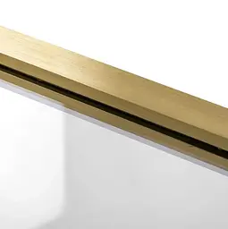 Душові двері Rea Rapid Slide 100 brashed gold REA-K4707, прозорий, золотий - мініатюра 5