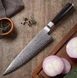 Ніж шеф кухаря Bohmnn BH 5200 damascus AUS-10 steel 67 шарів - мініатюра 5
