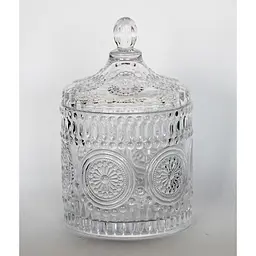 Цукорниця скляна Crystal Imperial з кришкою 10.5 см (83008094) - мініатюра 2