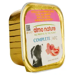 Вологий корм для собак Almo Nature HFC Dog Complete з телятиною і шинкою 150 г - мініатюра 2