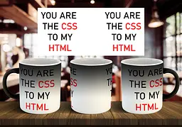 Чашка "You are the css to my html" 330 мл Хамелеон глянцевий червоний