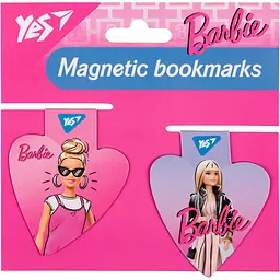 Закладки магнітні Yes Barbie heart 2 шт. (708110)