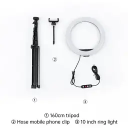 Тримач з кільцевим освітленням Joyroom JR-ZS228 AKL01 Touch Selfie Ring Light - мініатюра 2