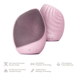 Електронна звукова щітка для обличчя GESKE Sonic Facial Brush 5 в 1 рожева - мініатюра 3