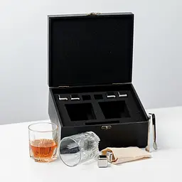 Подарунковий набір Whiskey Stones "Сталевий" №2 Selecta - мініатюра 4