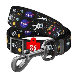 Повідець для собак WAUDOG Nylon "NASA" регульований S Ш 15 мм Д 152-183 см (5351)