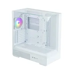 Zalman PC case P40 Prism без БЖ, 2xUSB3.0, 1xUSBType-C, 1x120мм ARGB, VGA 420мм, LCS ready, TG 3x Panels, ATX, білий - мініатюра 3