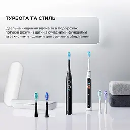 Електрична зубна щітка Oclean X Pro 20 S Duo Set White+Black - мініатюра 9